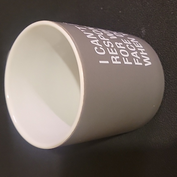 "I Can't Be Held Responsible For What My Face Does When You Talk" Sarcastic Mug - Picture 5 of 7